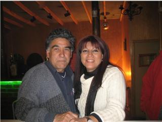 Gloria con el Tito Vásquez